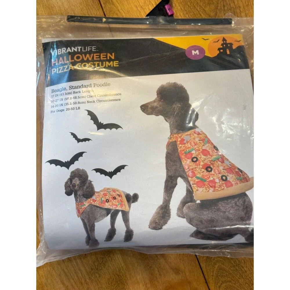 Vibrant Life Halloween Pet Costume Piece of Pizza XS,S & M Sizes NEW
